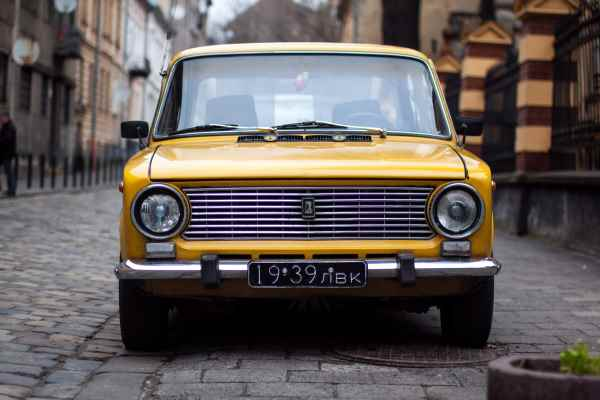 yellow vehicle